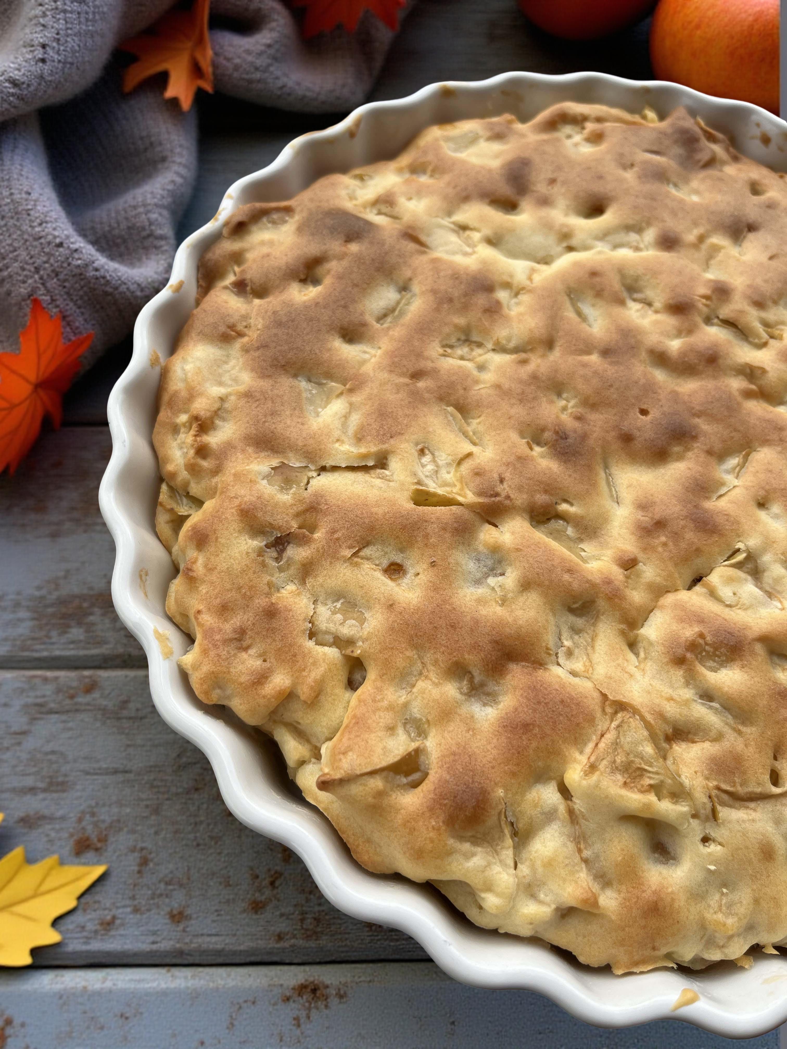 Яблочный пирог без глютена